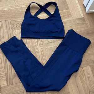 Morgan Stewart Sport cobalt blue set